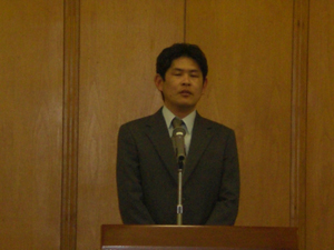 新入会員の平松智典さん