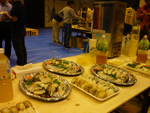 会場には、豪華な料理がたくさん!